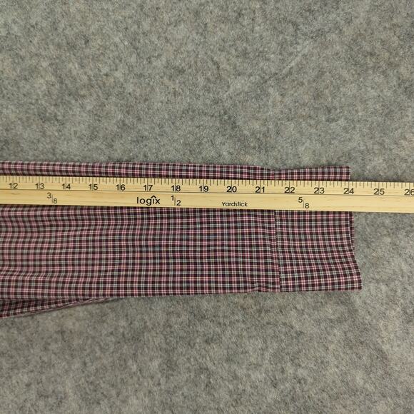 Lauren Ralph Lauren Shirt Mens 16.5 34/35 Red Plaid Classic Fit Non Iron Cotton - Picture 6 of 9